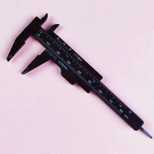 0-80mm Double Scale Plastic Mini Ruler